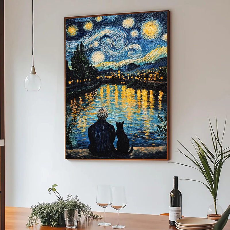 Vintage Abstract Van Gogh Land - đánh giá và giá Home Decor New York