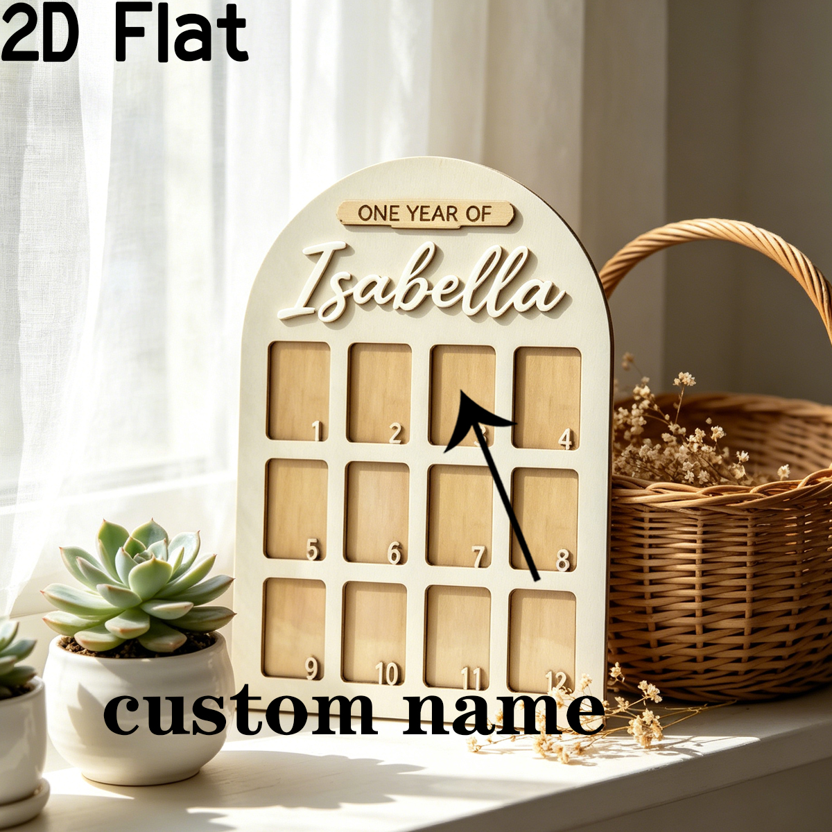 1Pc Custom Photo Record Board  - đánh giá và giá Home Decor Com