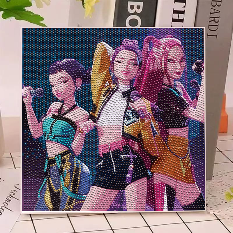 Anime Gilrs Lumi Mila Zoi K-po - đánh giá và giá Home Decor Wall Pictures