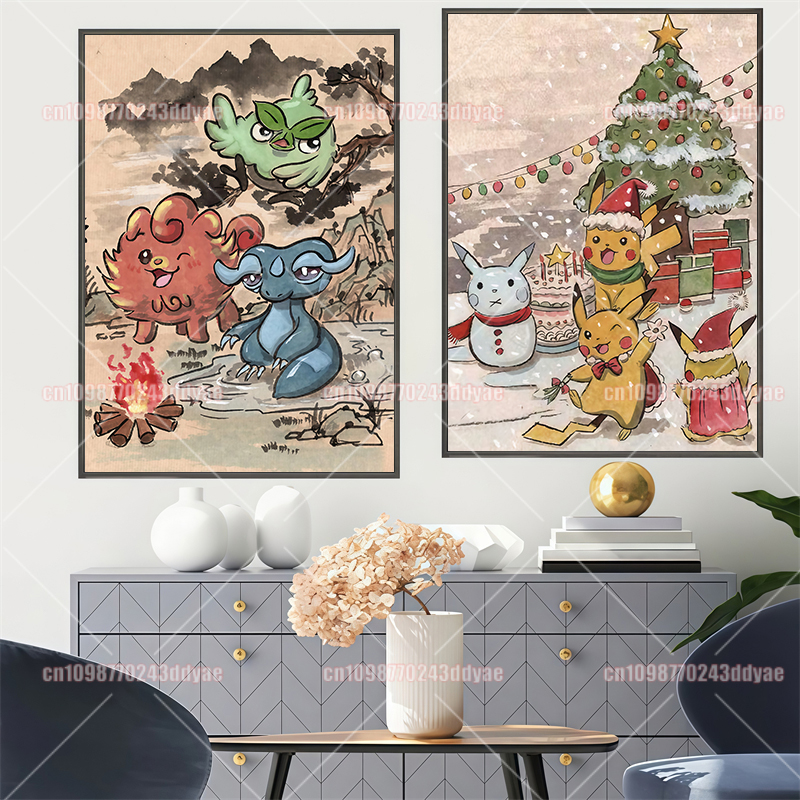 Classic Anime Pokemon Greninja - đánh giá và giá Home Decor Wall Pictures