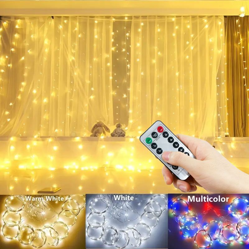 3/4/6m Curtain LED String Ligh - đánh giá và giá Fairy Lights Bedroom