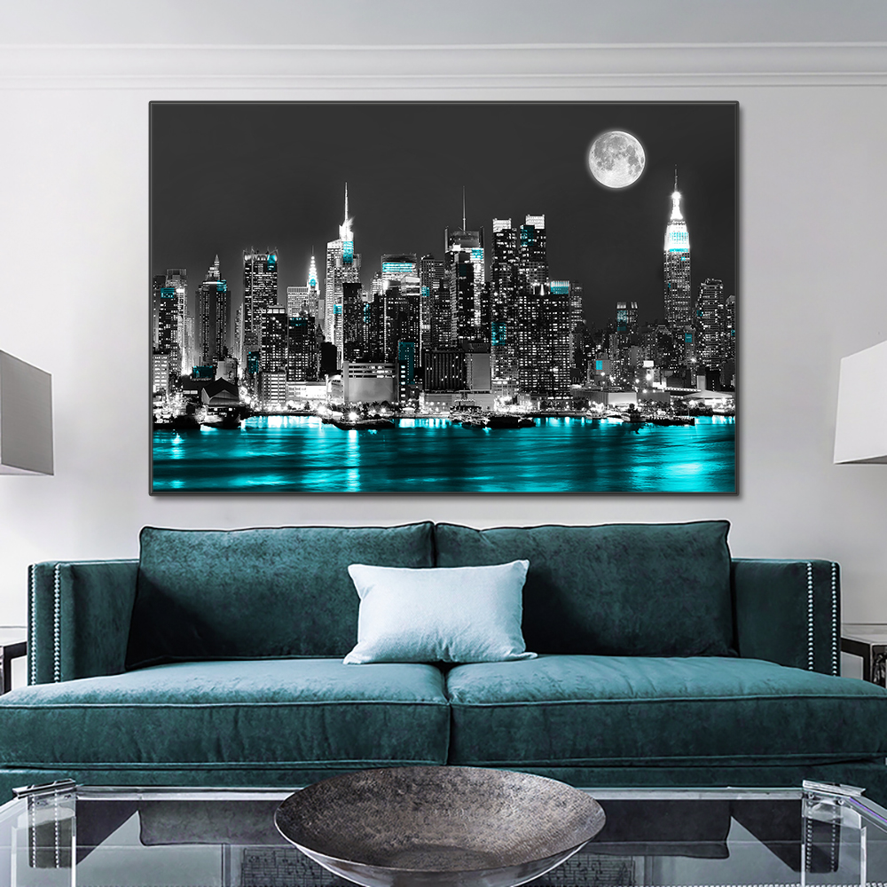 New York Urban Skyline Landsca - đánh giá và giá Home Decor New York
