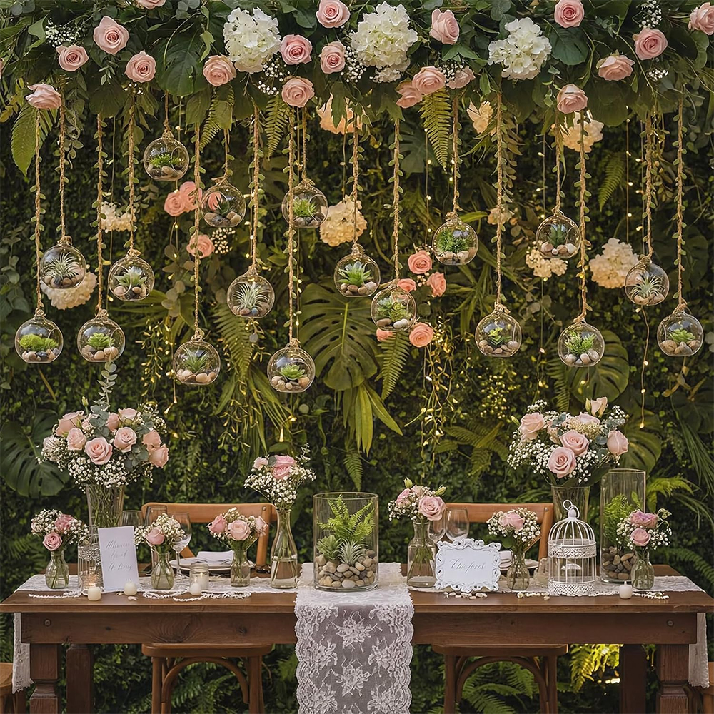 Glass Hanging Orbs Fillable Cl - đánh giá và giá Home Decor Nz