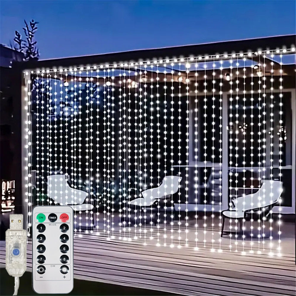 3/6M USB LED Curtain 8Modes Re - đánh giá và giá Fairy Lights Bedroom