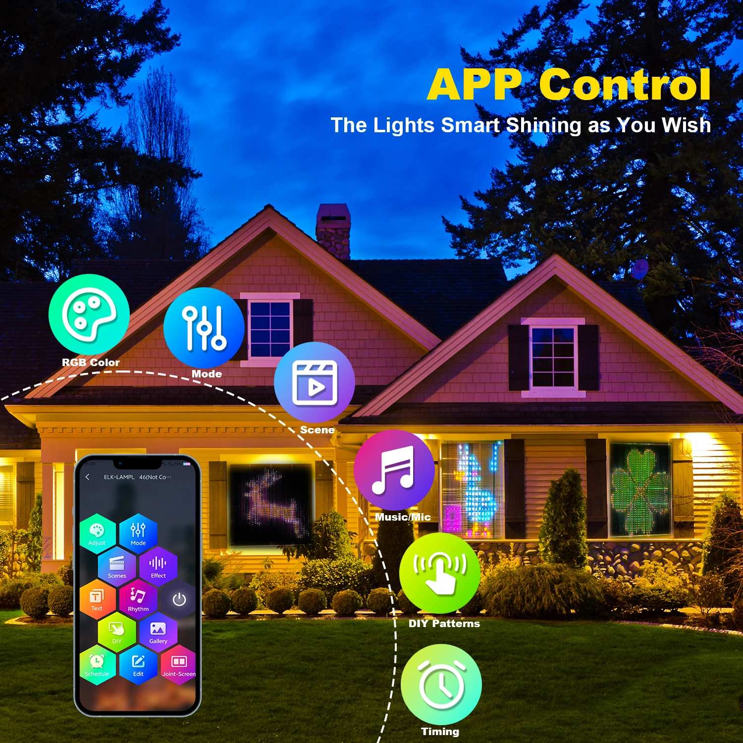 USB Led Smart Curtain Lights B - đánh giá và giá Fairy Lights Bedroom