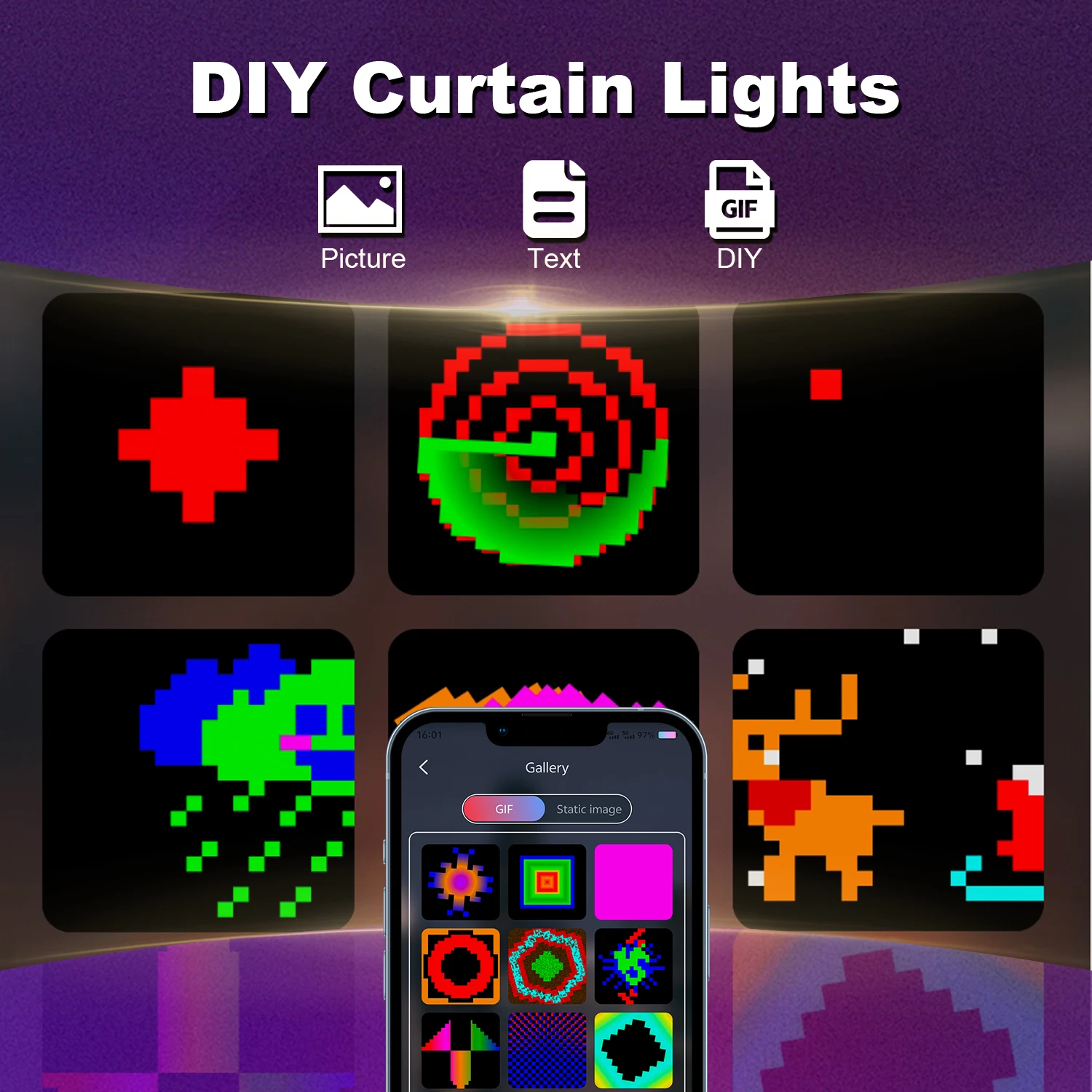 USB Led Smart Curtain Lights B - đánh giá và giá Fairy Lights Bedroom