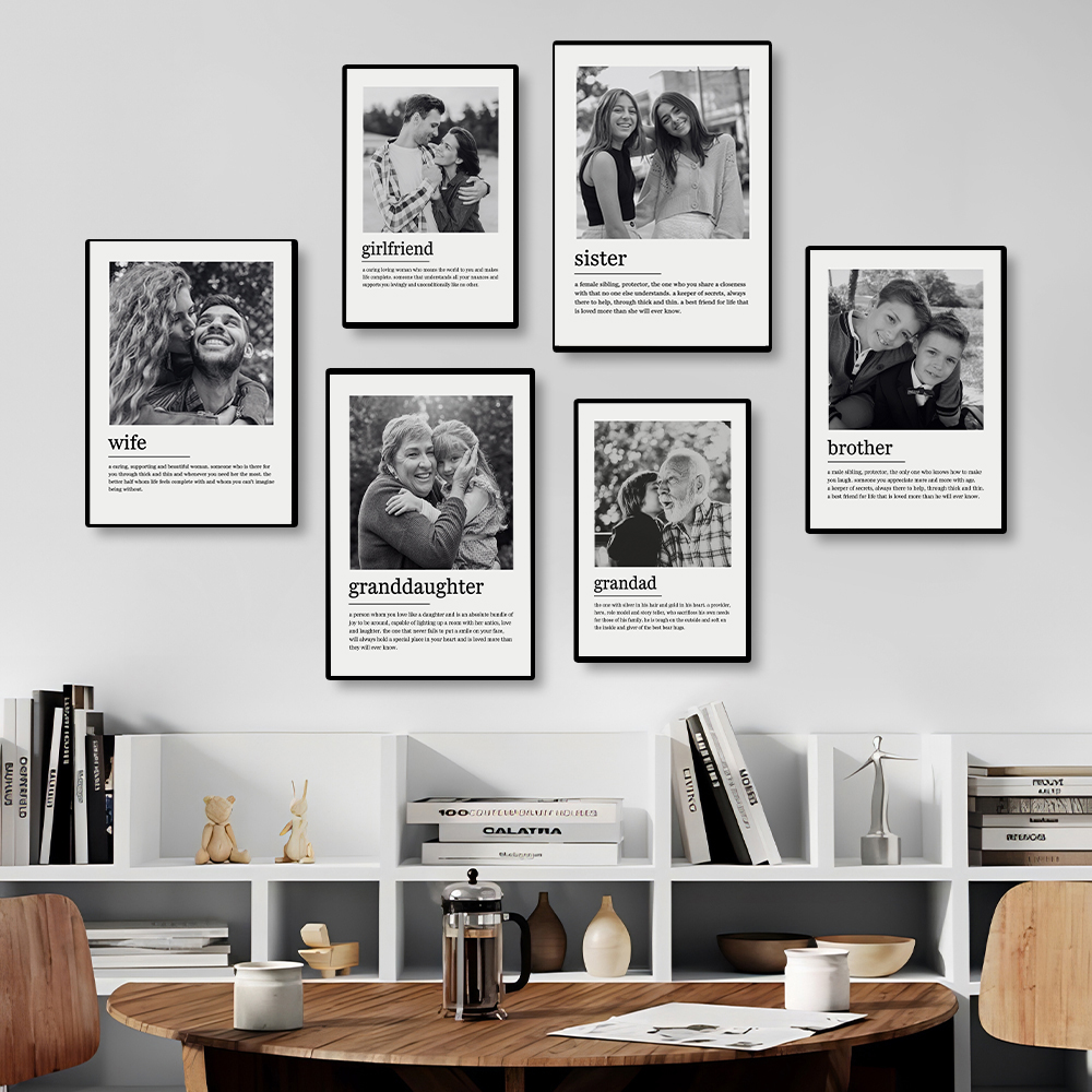 Custom Family Photo Canvas Pai - đánh giá và giá Home Decor Wall Pictures