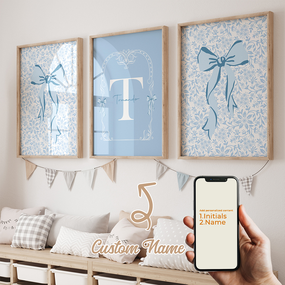 3pcs Personalized Custom Name  - đánh giá và giá Home Decor Foto