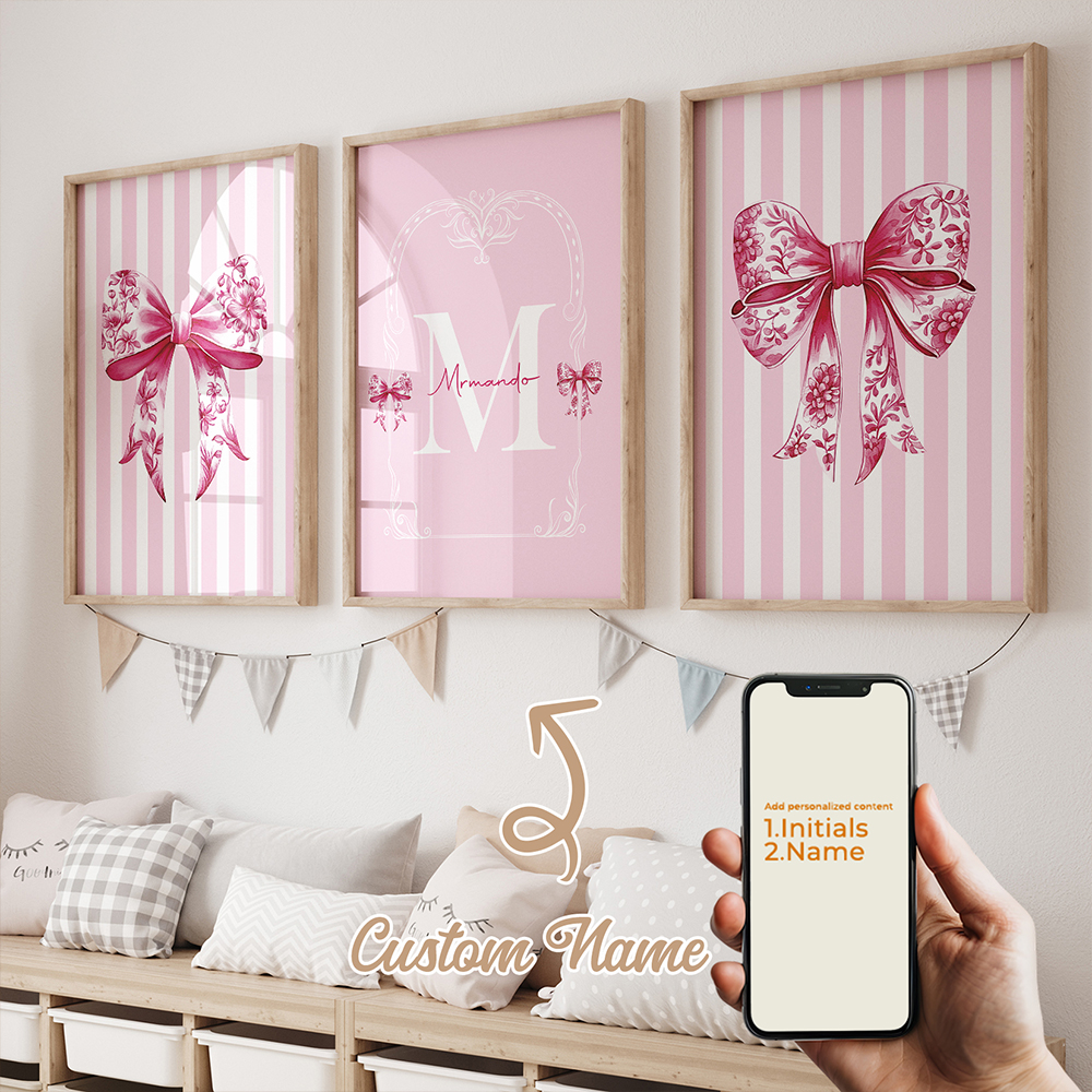 3pcs Personalized Custom Name  - đánh giá và giá Home Decor Foto