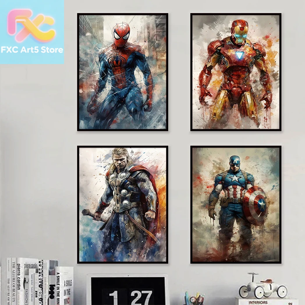 1pc frameless Marvel Movie Ave - đánh giá và giá Home Decor Disney