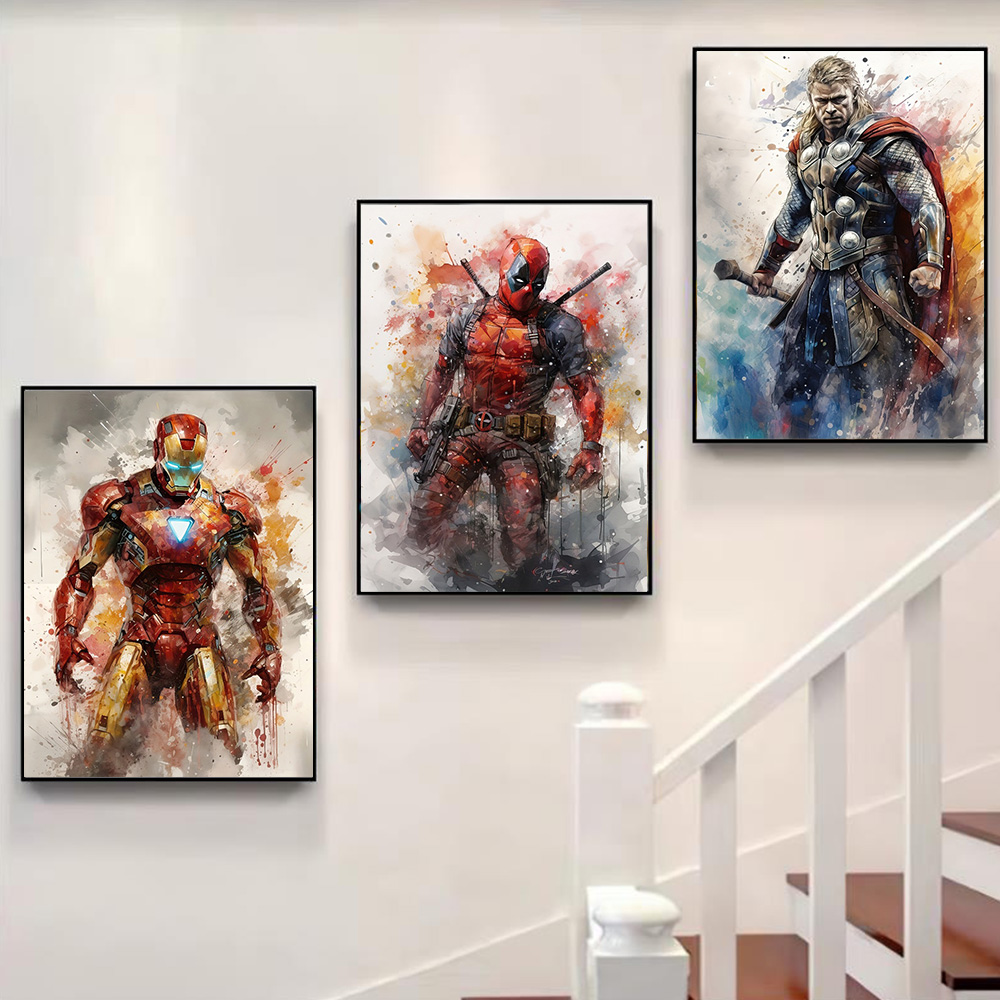 1pc frameless Marvel Movie Ave - đánh giá và giá Home Decor Disney