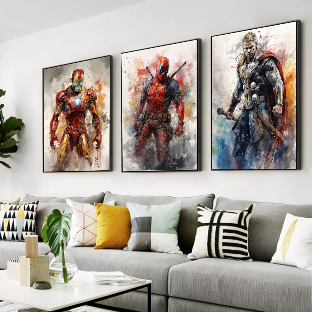 1pc frameless Marvel Movie Ave - đánh giá và giá Home Decor Disney