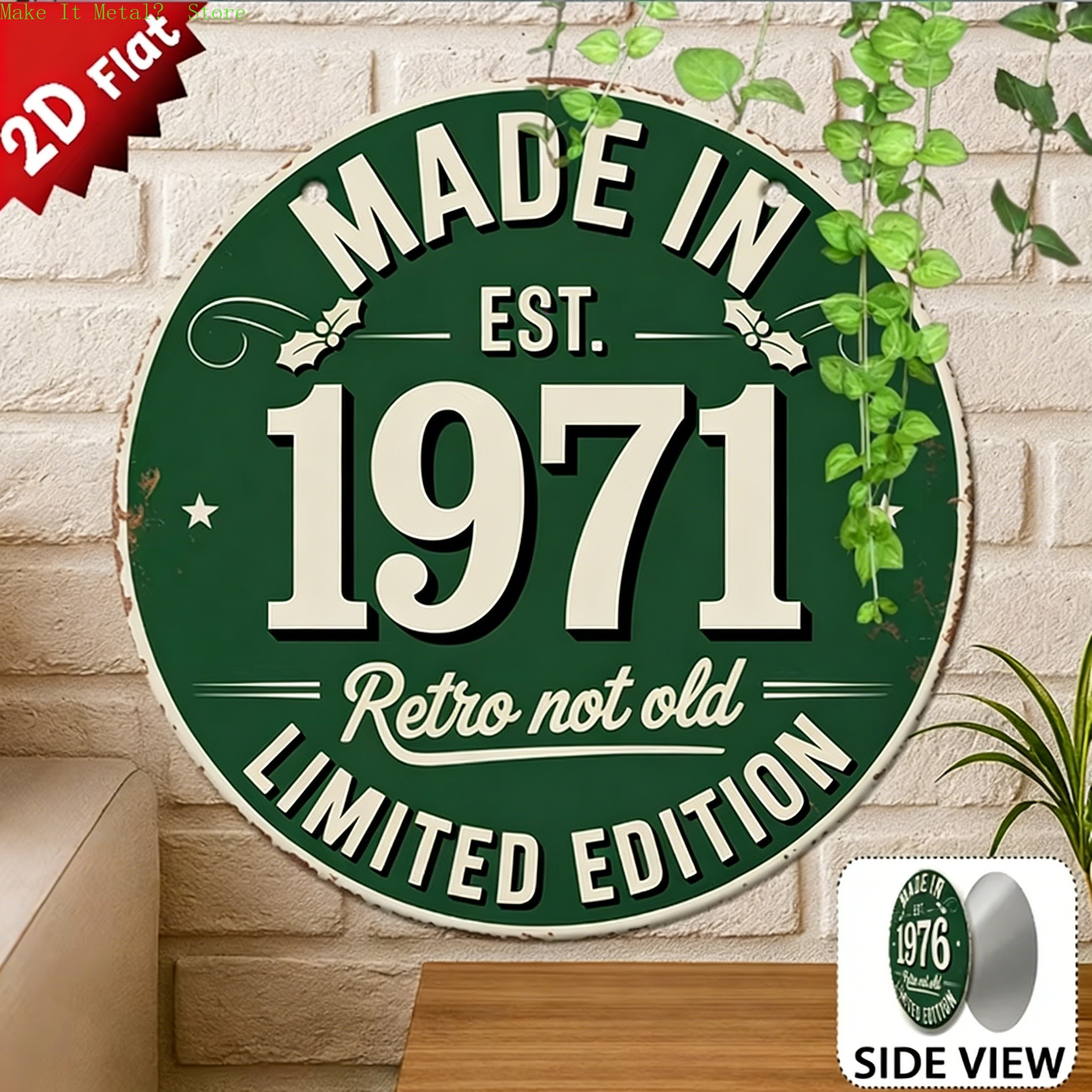 Made in 1976 Retro Not Old 2D  - đánh giá và giá Home Decor Nz