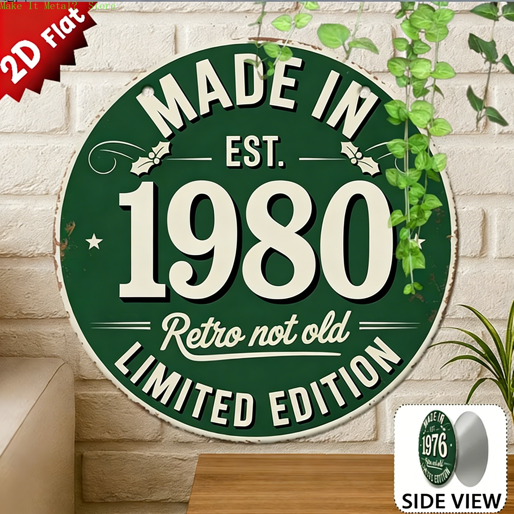 Made in 1976 Retro Not Old 2D  - đánh giá và giá Home Decor Nz