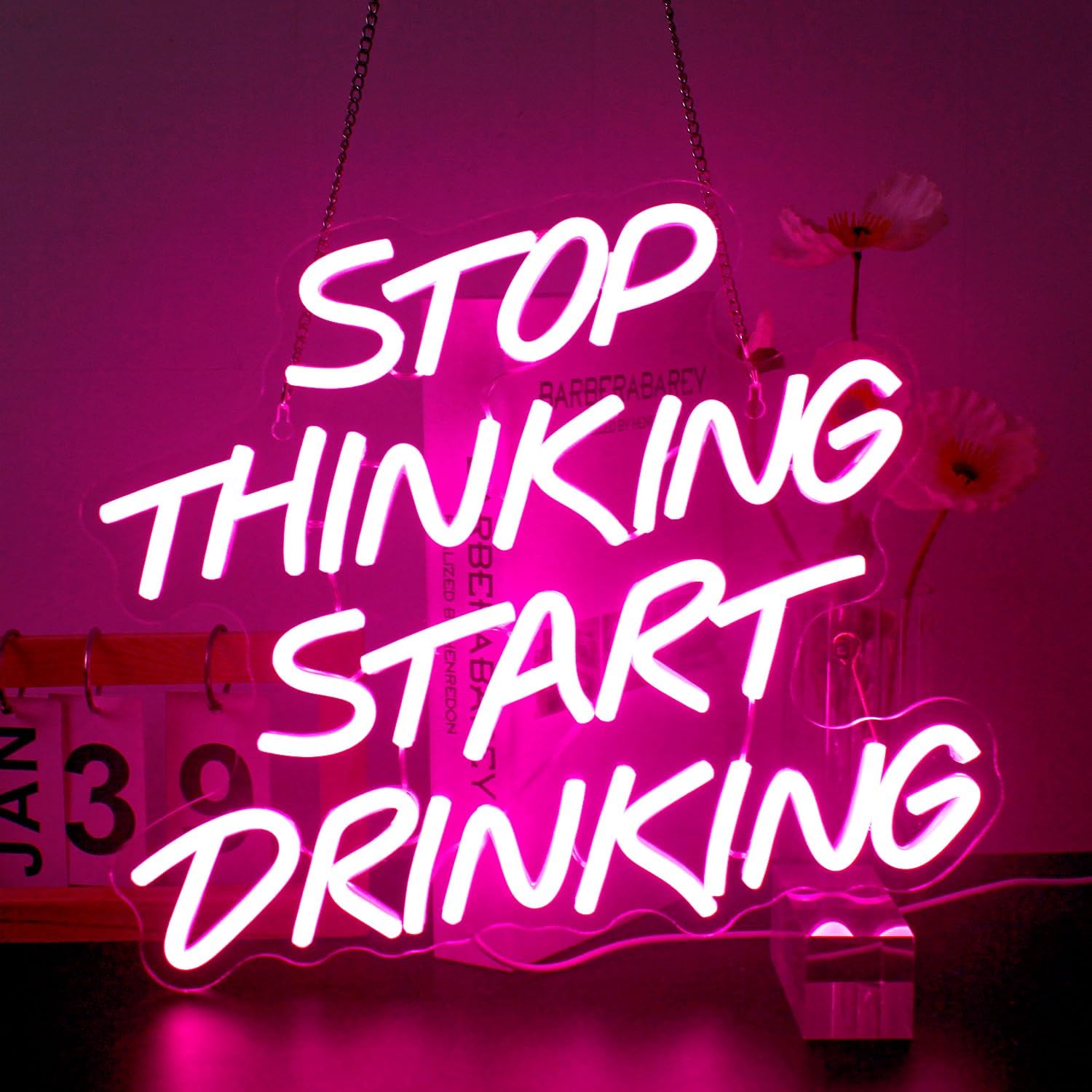Stop Thinking Start Drinking H - đánh giá và giá Home Decor Quotes Ideas