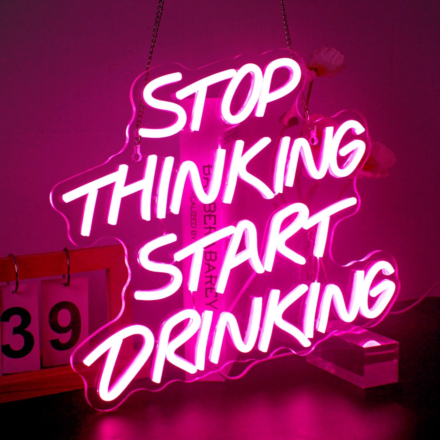 Stop Thinking Start Drinking H - đánh giá và giá Home Decor Quotes Ideas