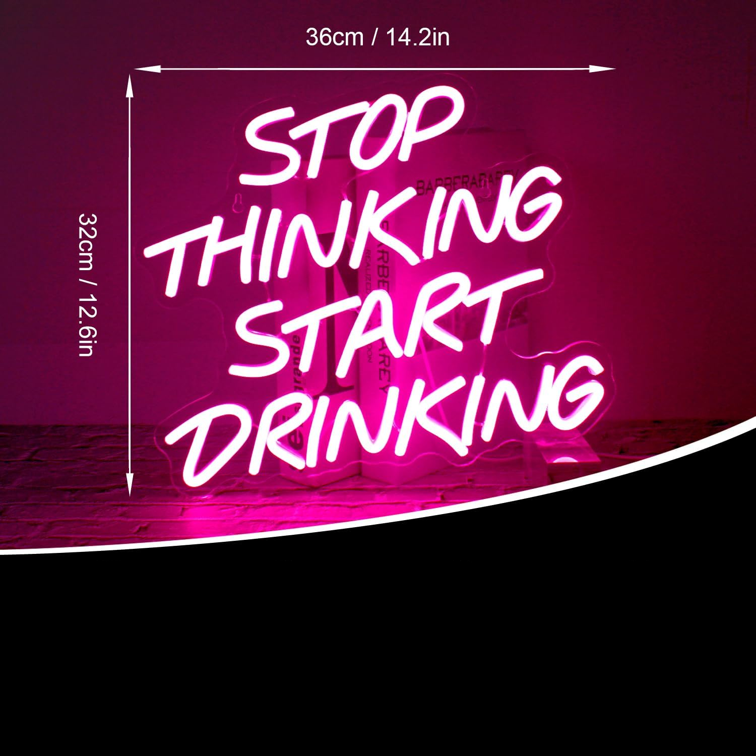 Stop Thinking Start Drinking H - đánh giá và giá Home Decor Quotes Ideas