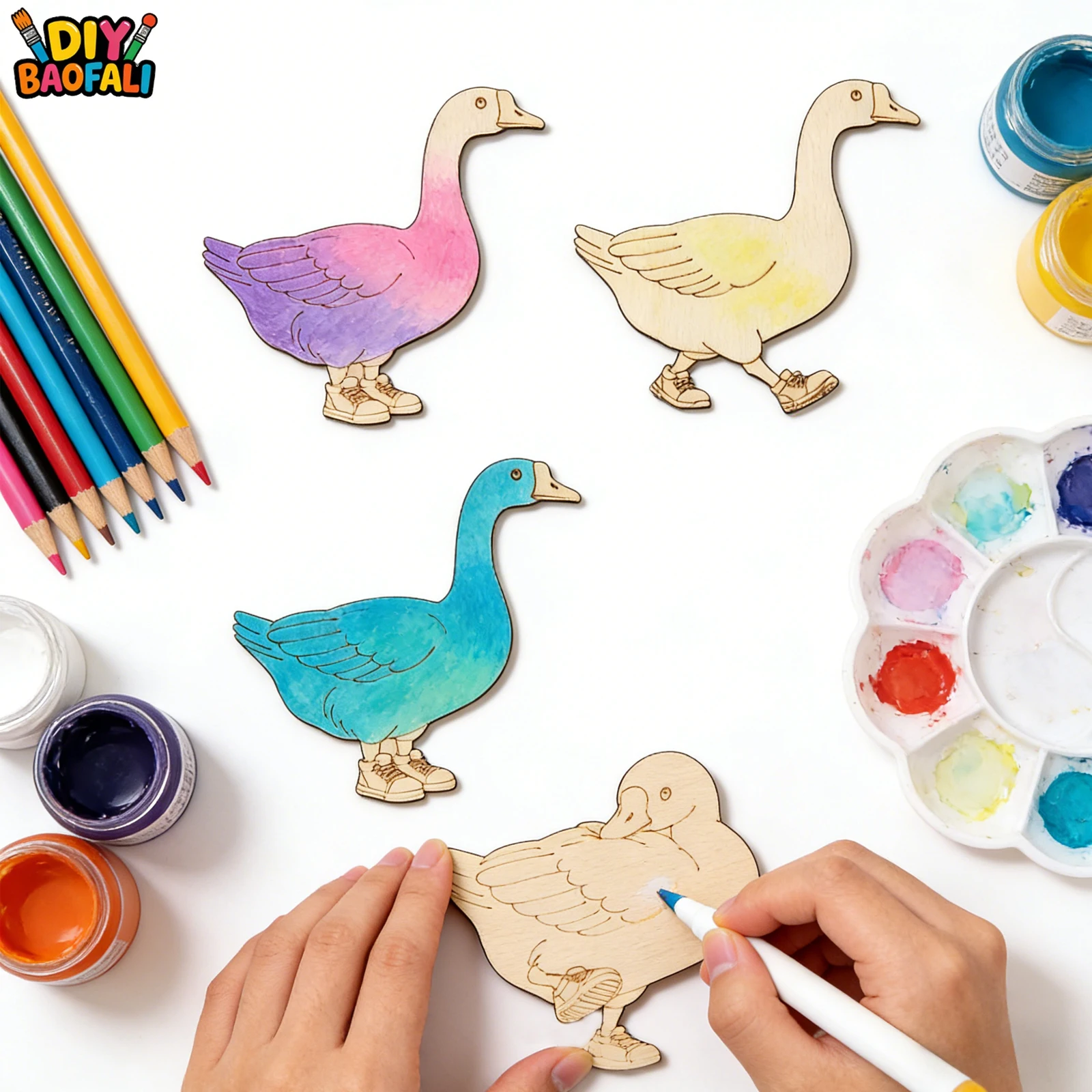 20pcs Unfinished Wooden Craft  - đánh giá và giá Home Decor In